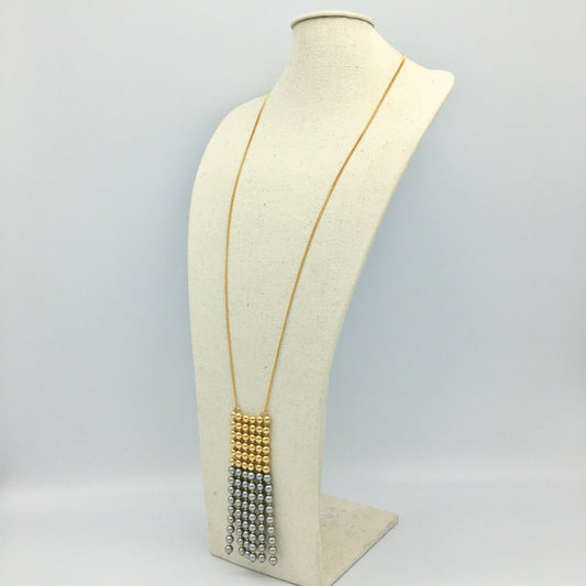 【Demi-Boule】ドゥミブール パール フリンジ ペンダント