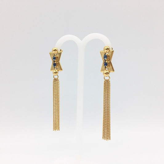 【Indigo】インディゴ フリンジ ピアス