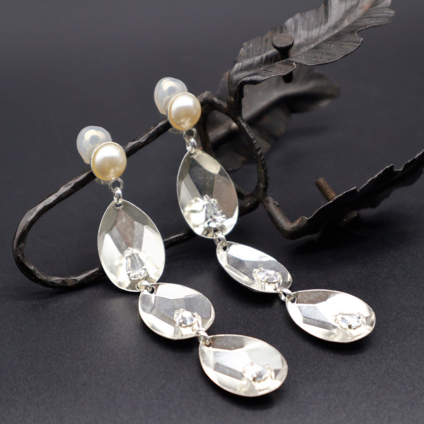 【Elizabeth I Bijoux】Boucles d'oreilles Bijoux Triple