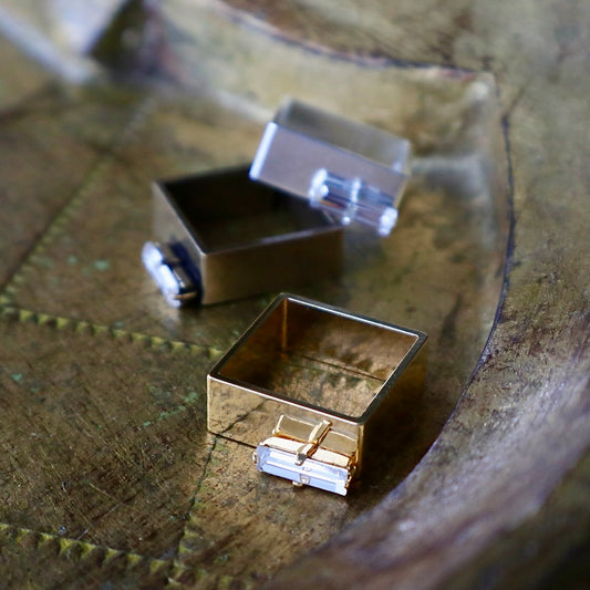 【SquareRing】スクエアリング レクタングル L クリスタル