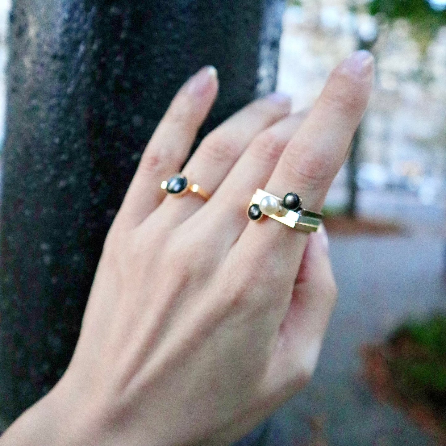 【SquareRing】Nacre Grise Tiny