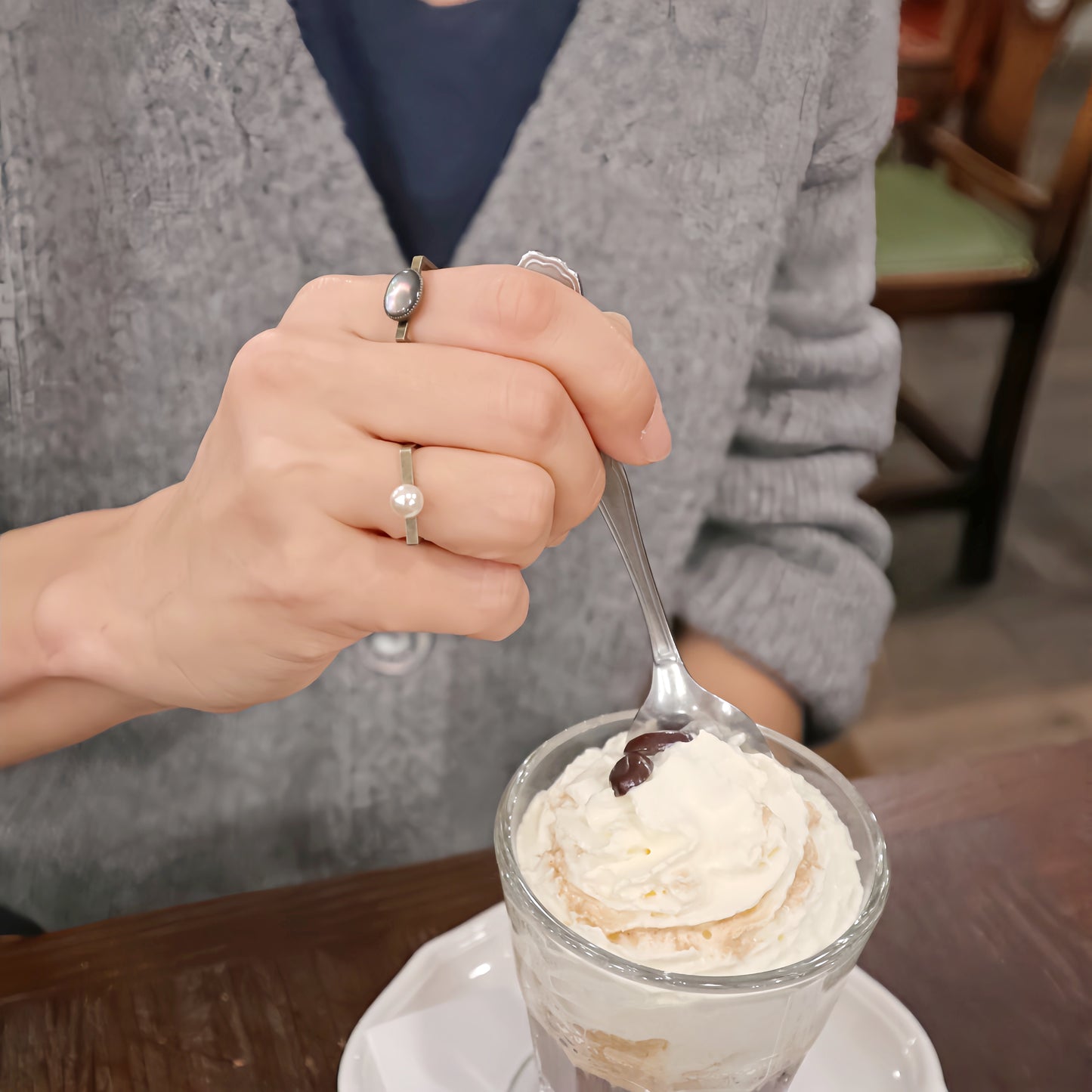【SquareRing】Nacre Grise S