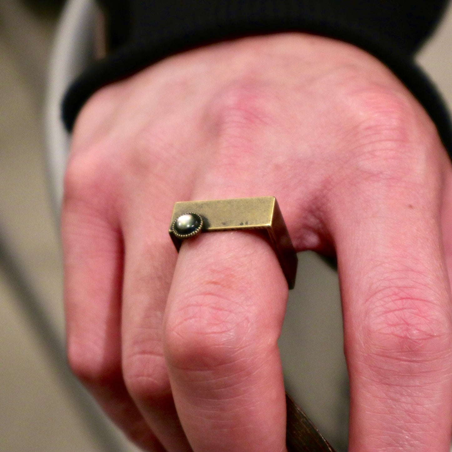 【SquareRing】Nacre Grise Tiny L