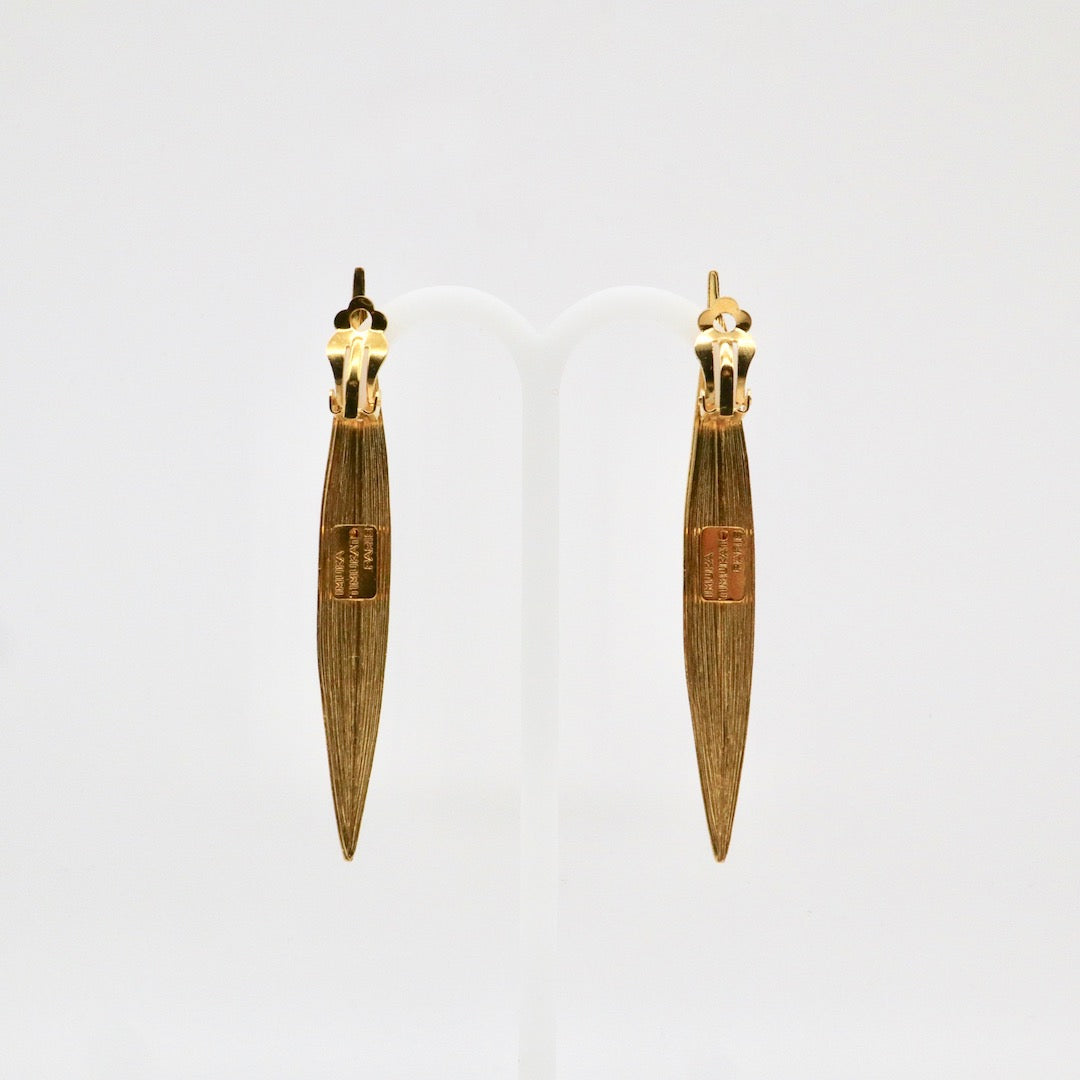 【Pallade et il Centauro】Boucles d'oreilles Clip Feuille L