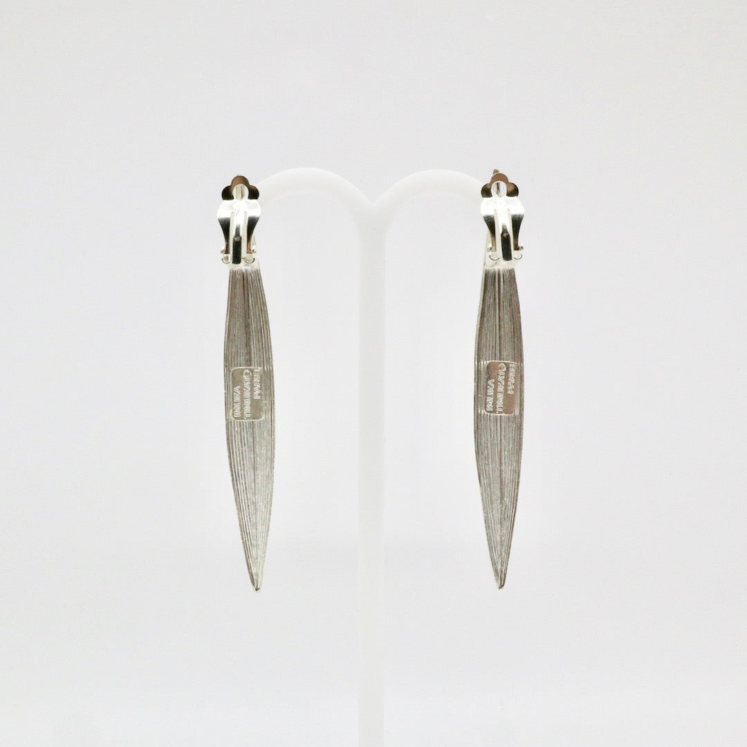 【Pallade et il Centauro】Boucles d'oreilles Clip Feuille L