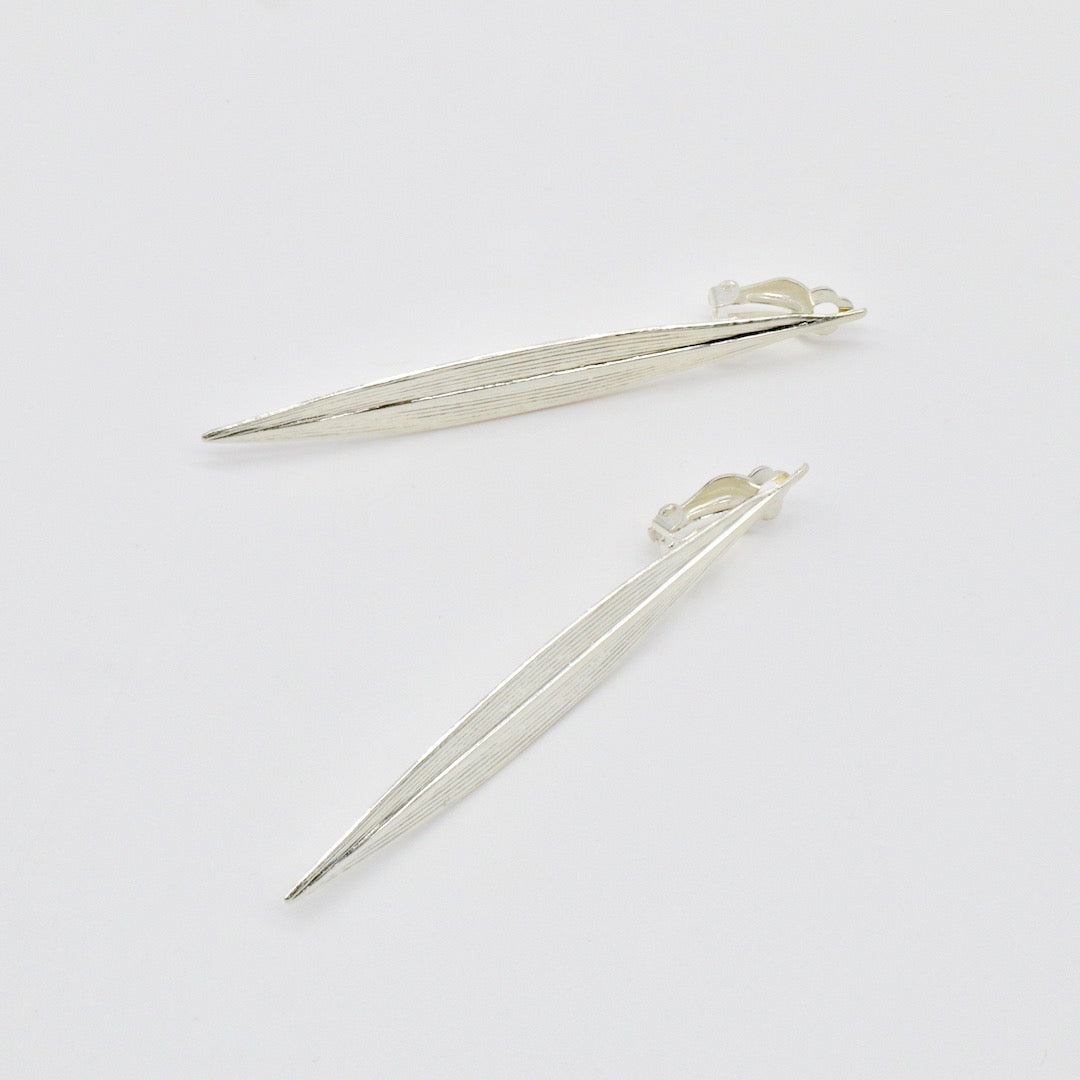 【Pallade et il Centauro】Boucles d'oreilles Clip Feuille L