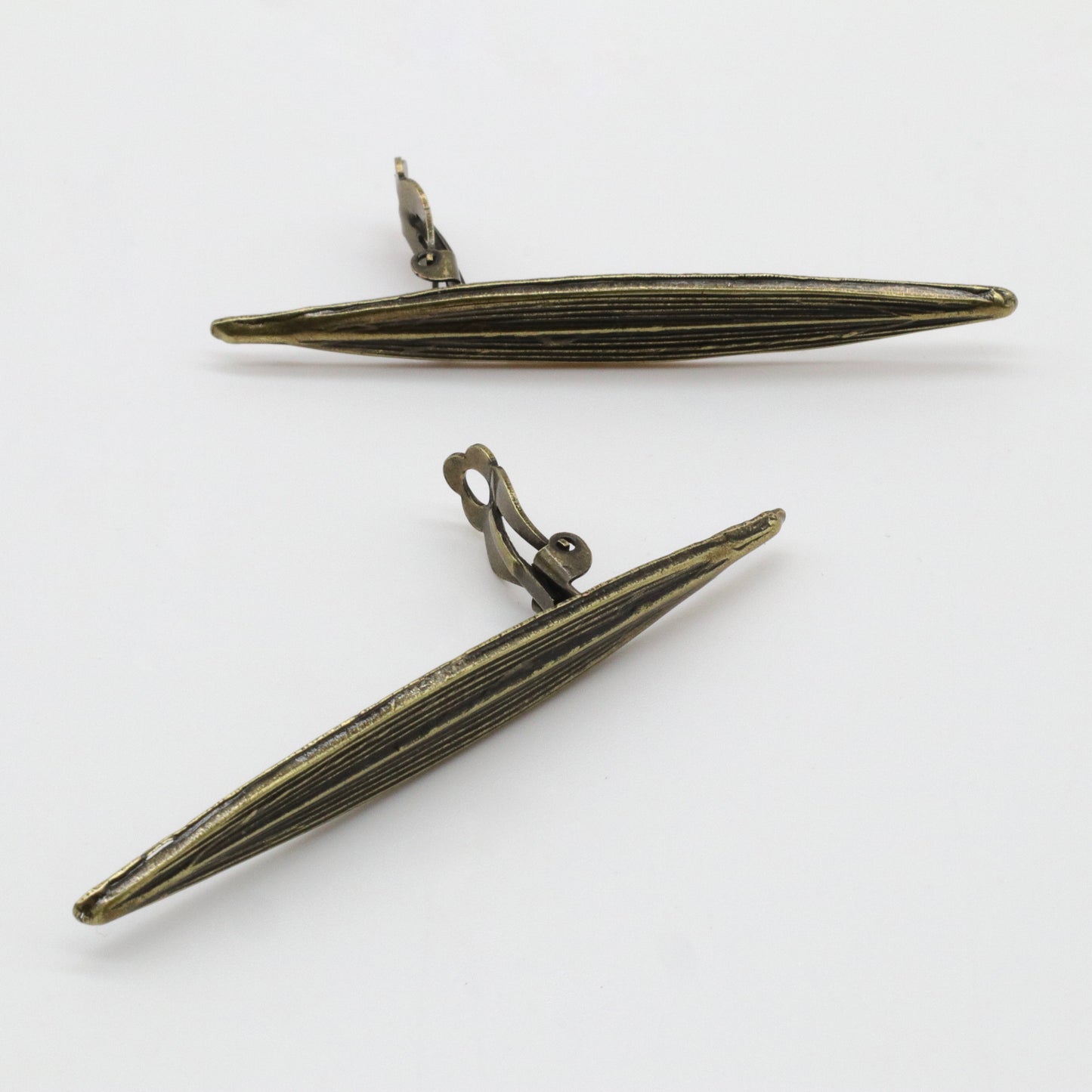 【Pallade et il Centauro】Boucles d'oreilles Clip Feuille M