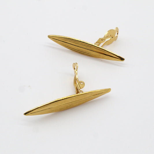 【Pallade et il Centauro】Boucles d'oreilles Clip Feuille S