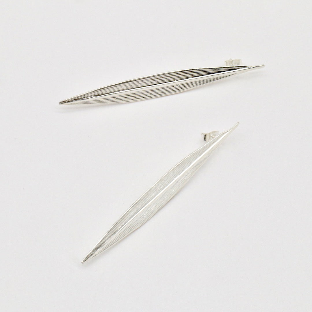 【Pallade et il Centauro】Boucles d'oreilles Percées Feuille L