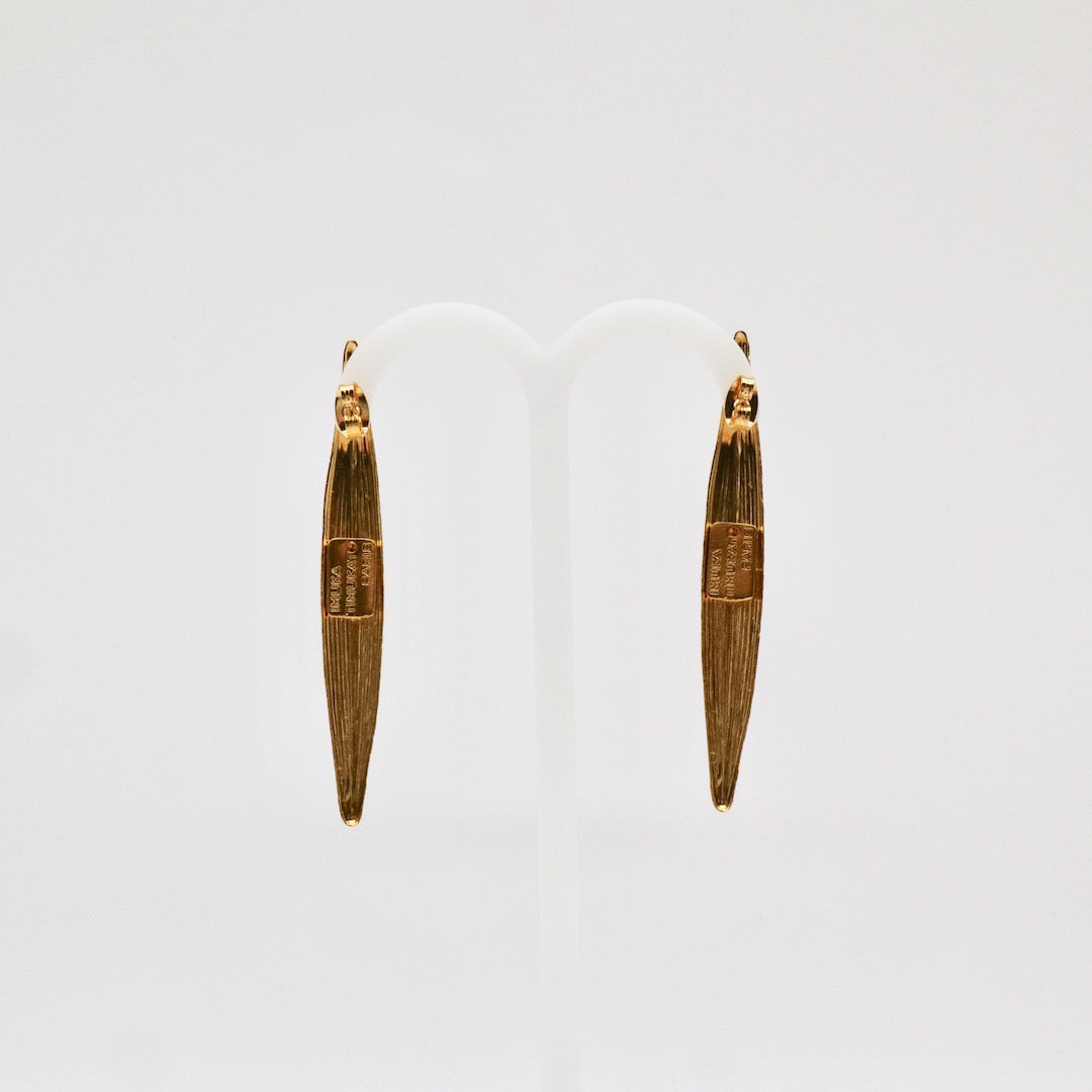 【Pallade et il Centauro】Boucles d'oreilles Percées Feuille M