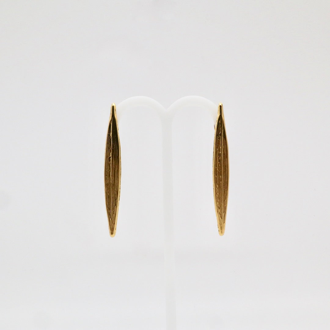 【Pallade et il Centauro】Boucles d'oreilles Percées Feuille M