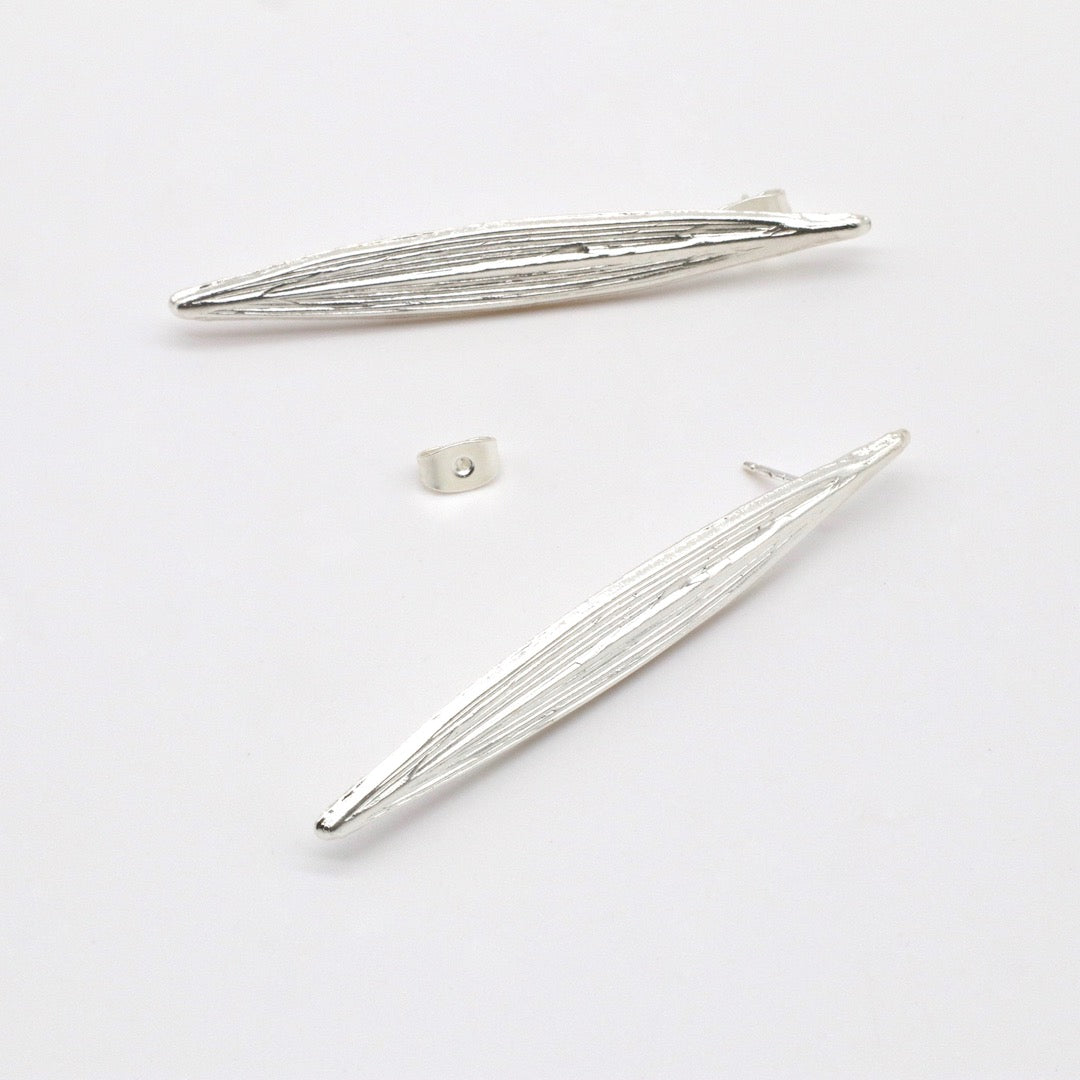 【Pallade et il Centauro】Boucles d'oreilles Percées Feuille M