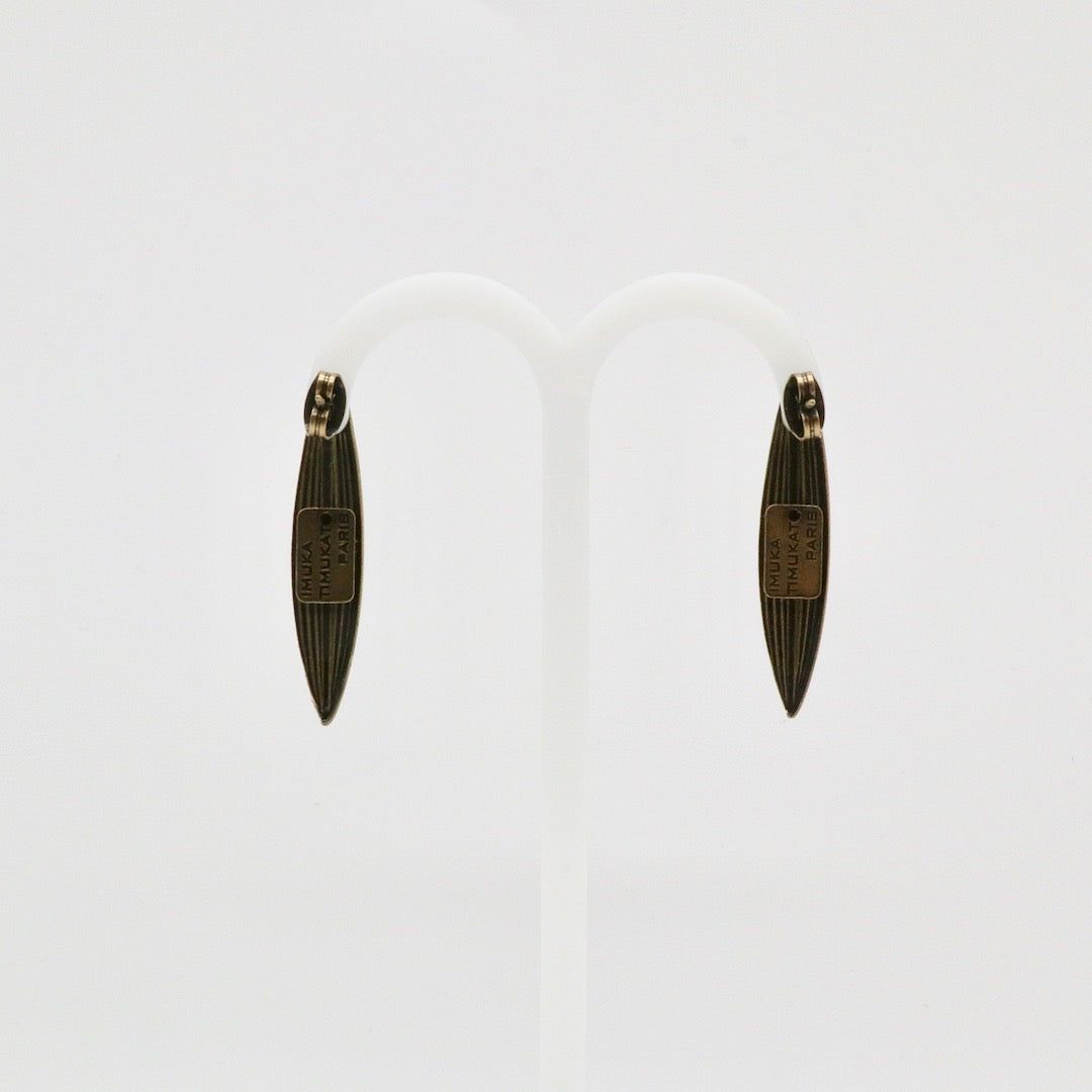 【Pallade et il Centauro】Boucles d'oreilles Percées Feuille S
