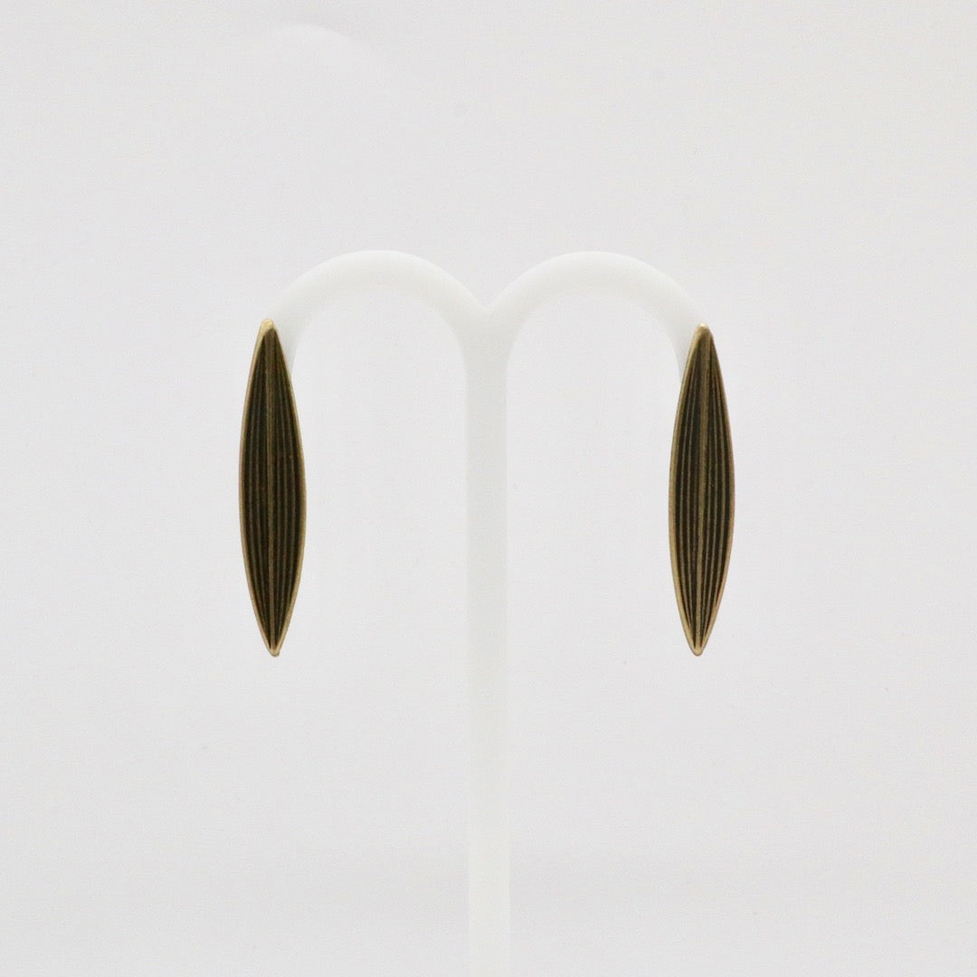 【Pallade et il Centauro】Boucles d'oreilles Percées Feuille S