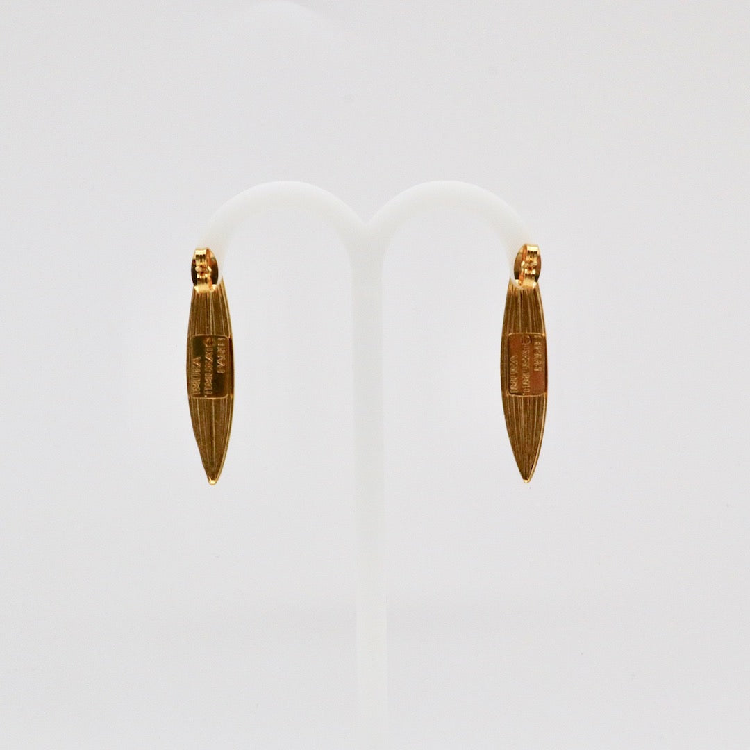 【Pallade et il Centauro】Boucles d'oreilles Percées Feuille S