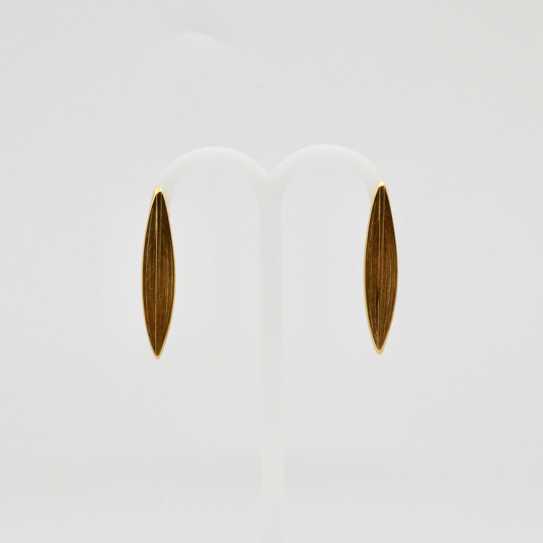【Pallade et il Centauro】Boucles d'oreilles Percées Feuille S