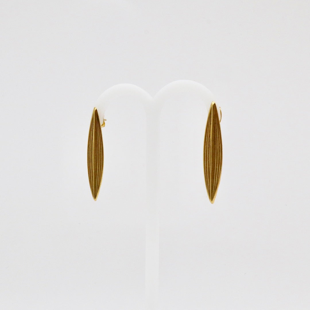 【Pallade et il Centauro】Boucles d'oreilles Percées Feuille S
