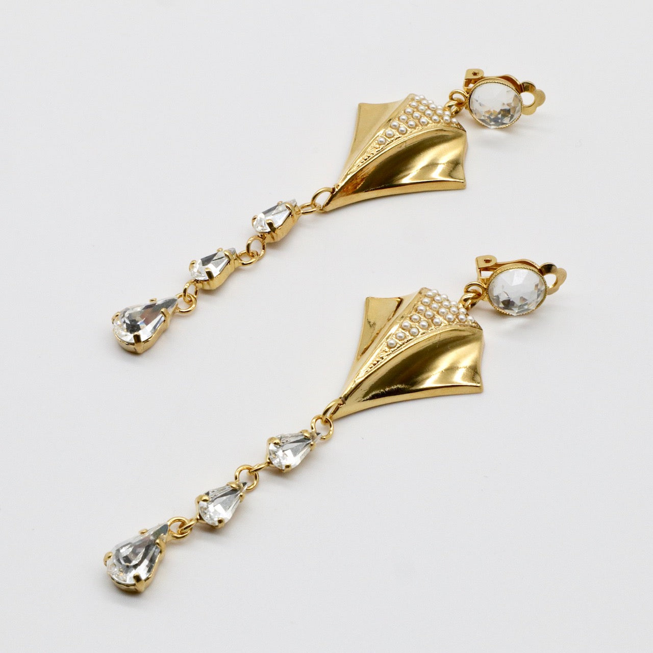【Papillon de Mer】Boucles d'oreilles Clip Cristal