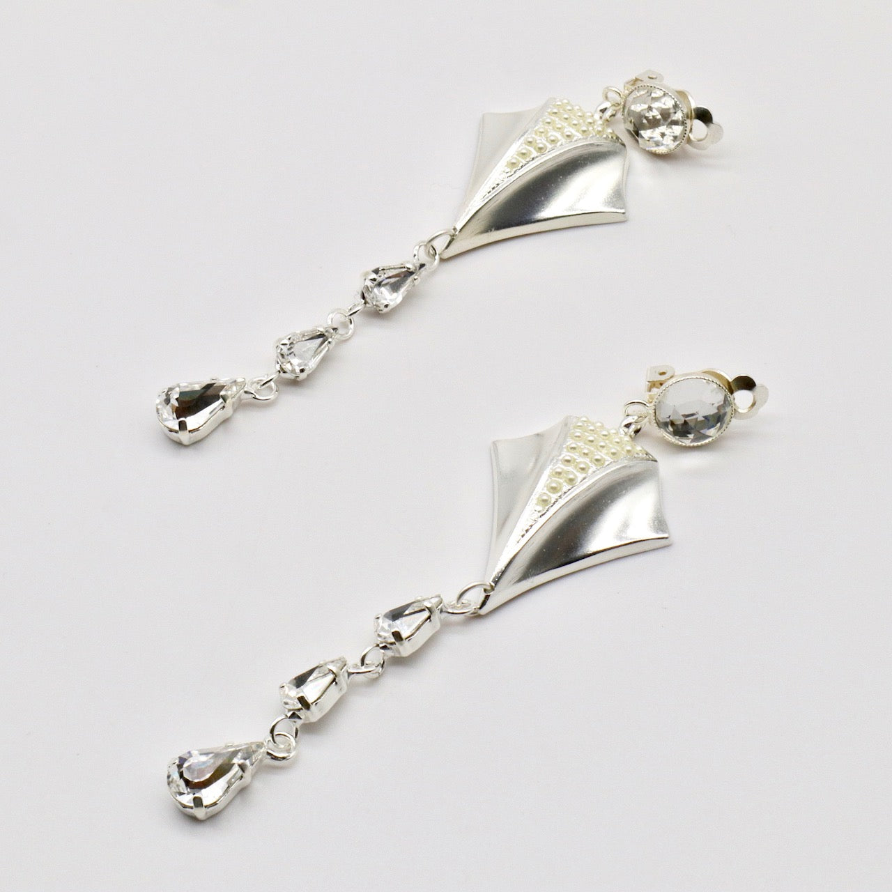 【Papillon de Mer】Boucles d'oreilles Clip Cristal