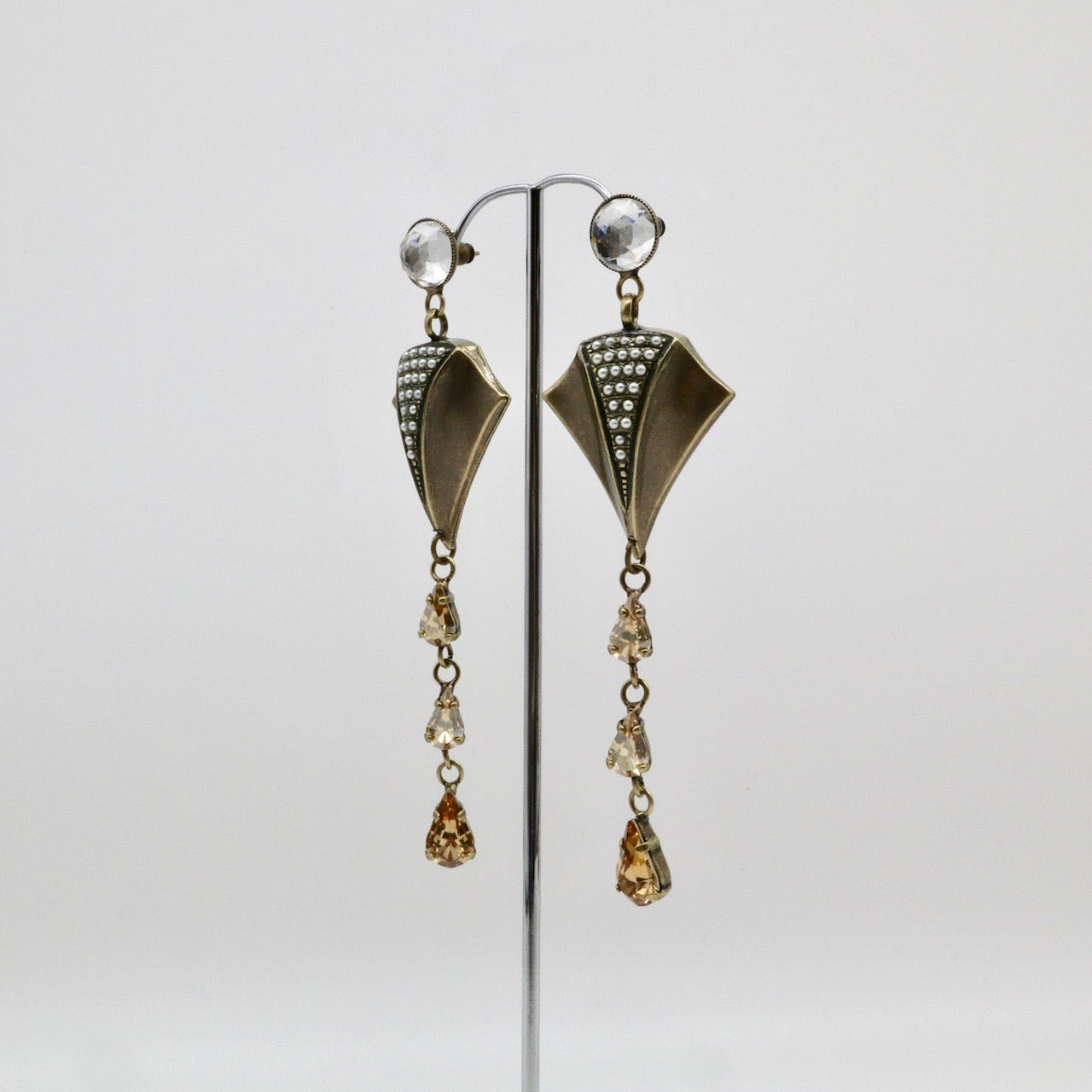 【Papillon de Mer】Boucles d'oreilles Percées Cristal