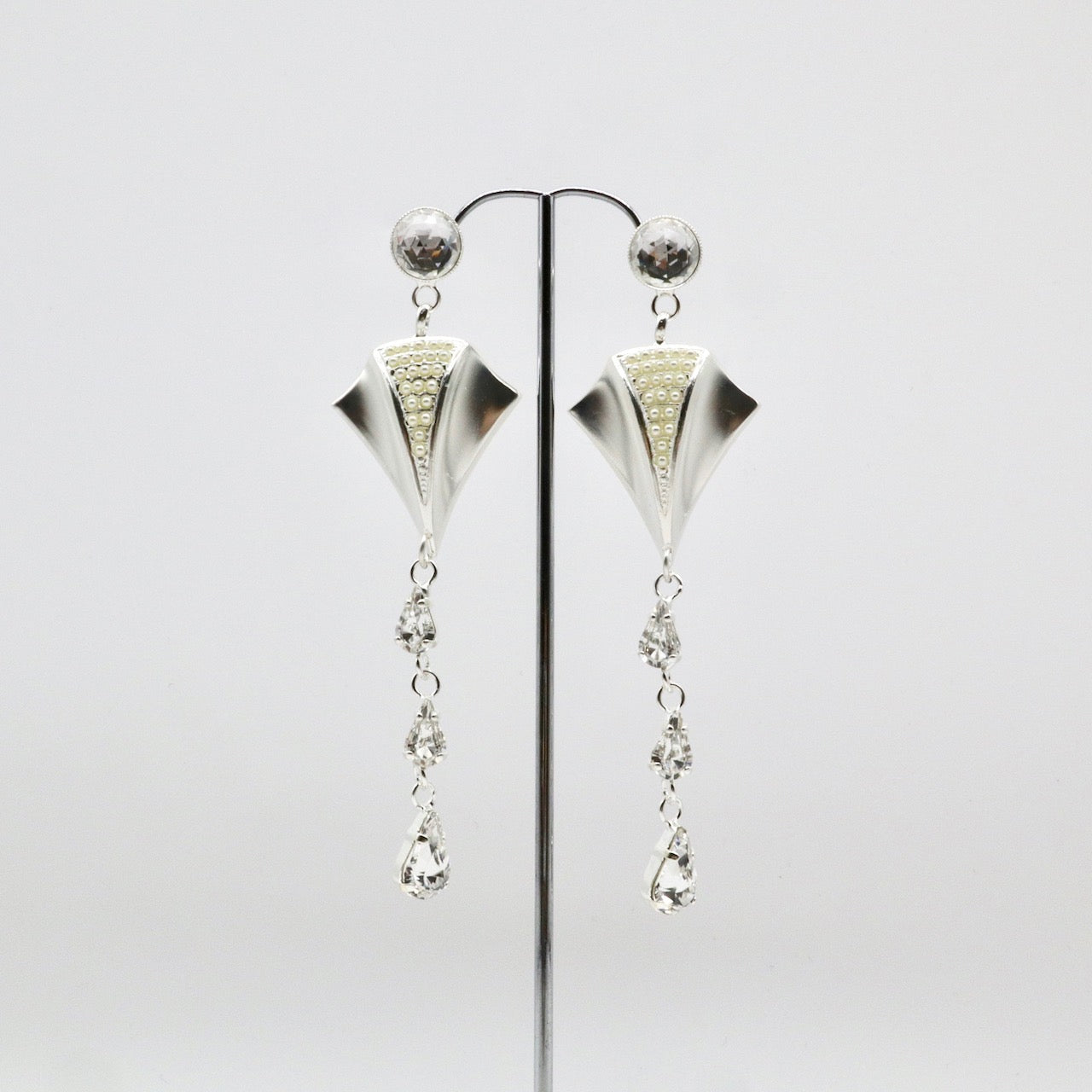 【Papillon de Mer】Boucles d'oreilles Percées Cristal