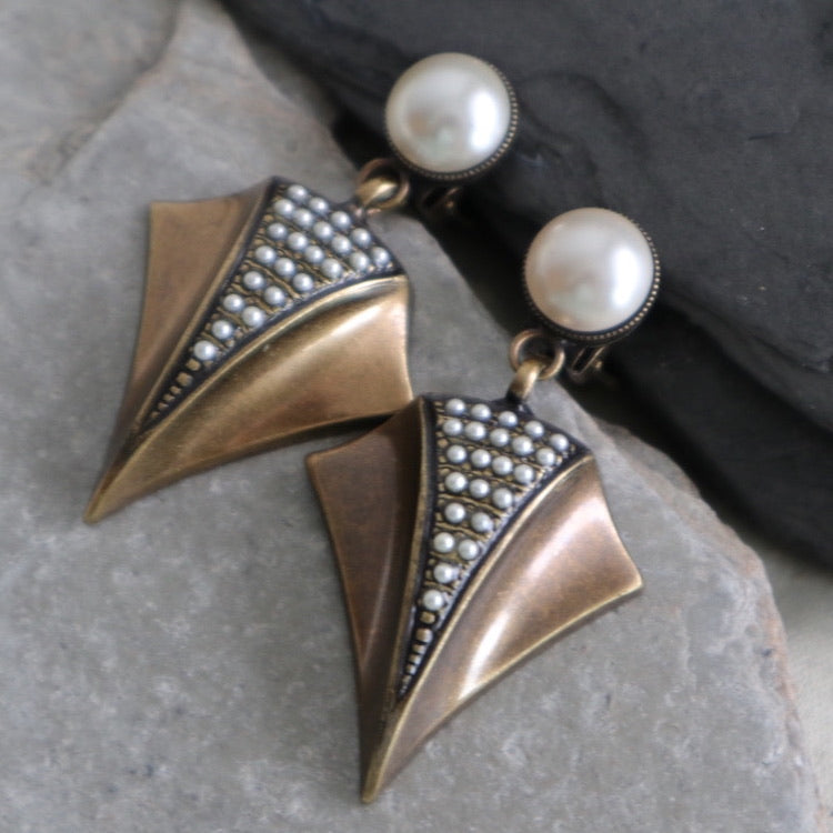 【Papillon de Mer】Boucles d'oreilles Clip Single
