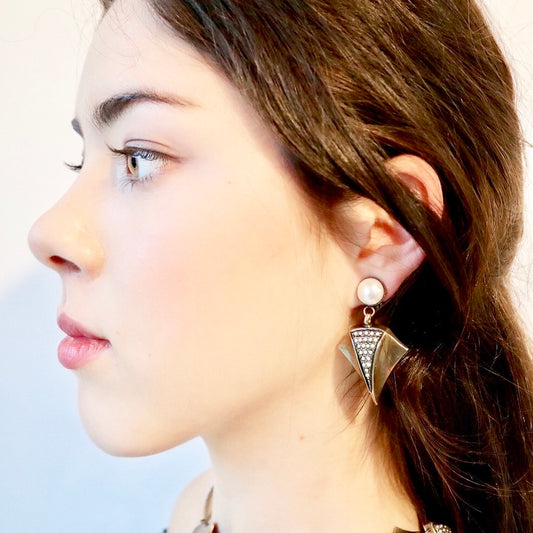 【Papillon de Mer】Boucles d'oreilles Percées Single