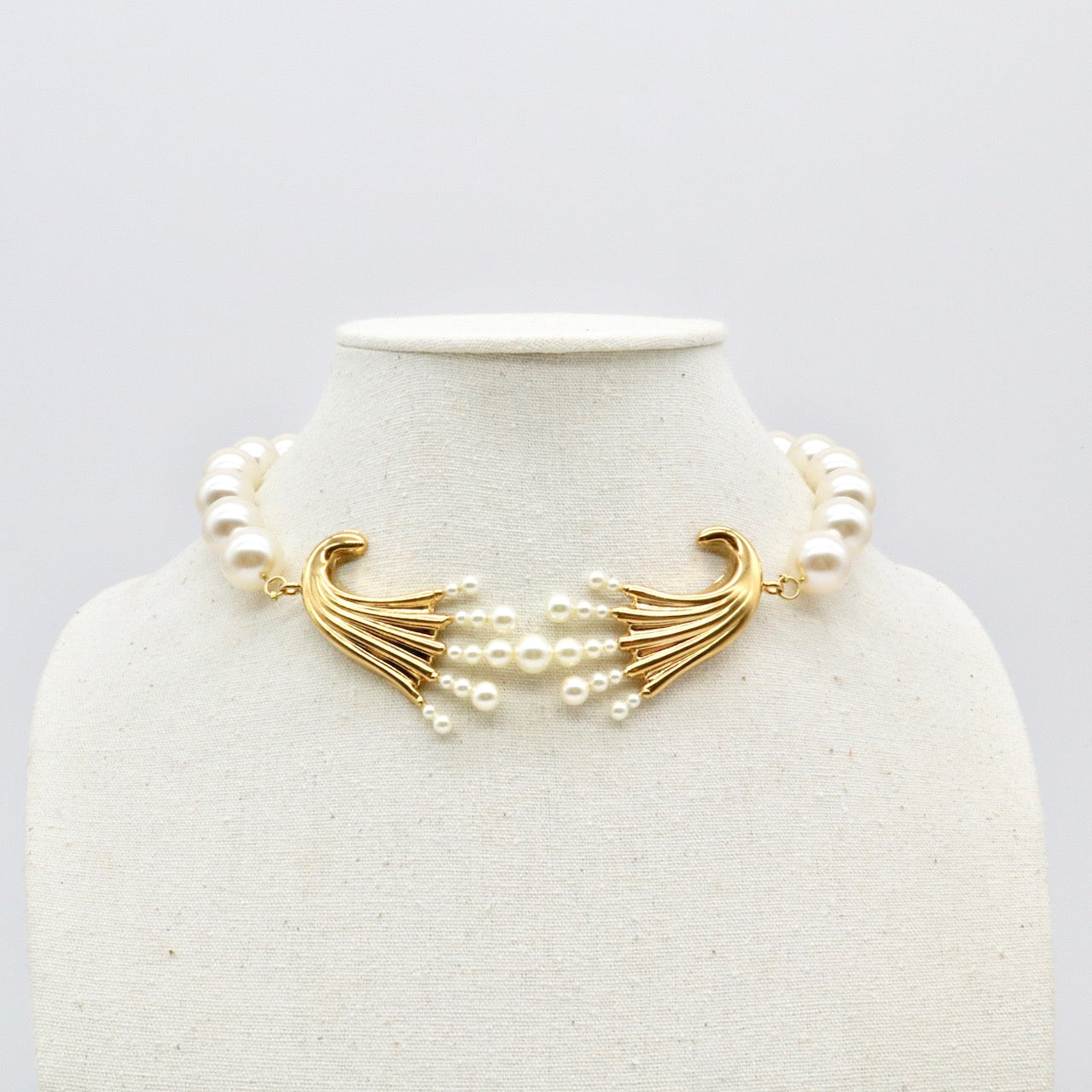 【Anémone de Mer】Collier Court Perle