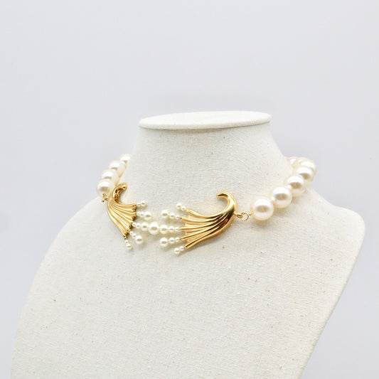 【Anémone de Mer】Collier Court Perle