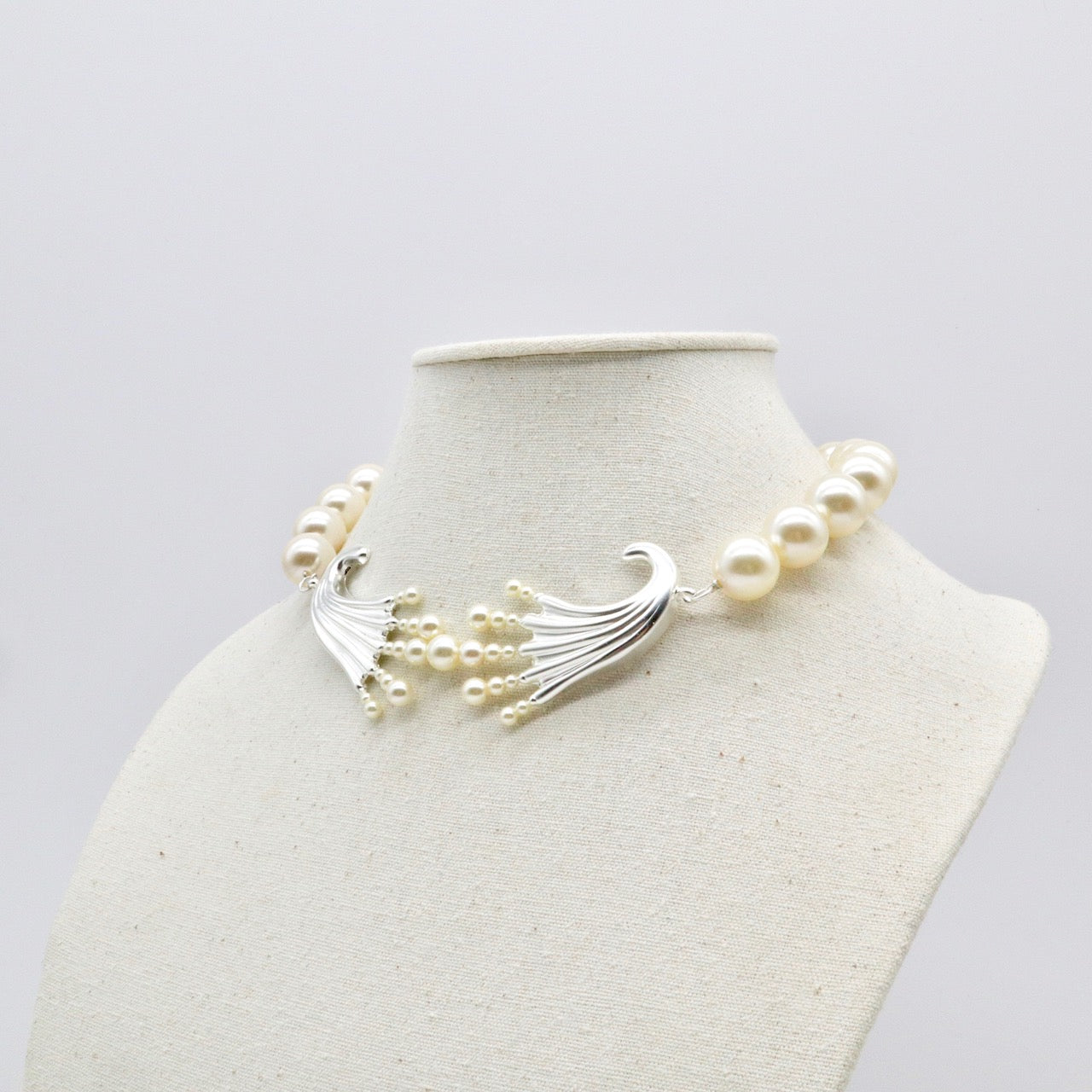 【Anémone de Mer】Collier Court Perle
