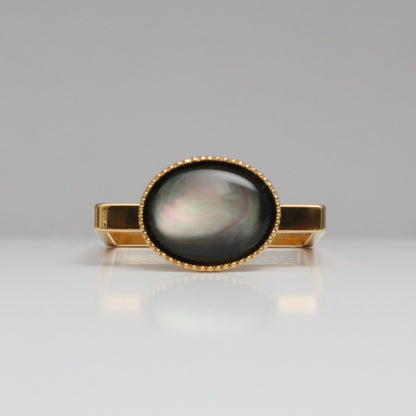 【SquareRing】スクエアリング ブラック マザー オブ パール S