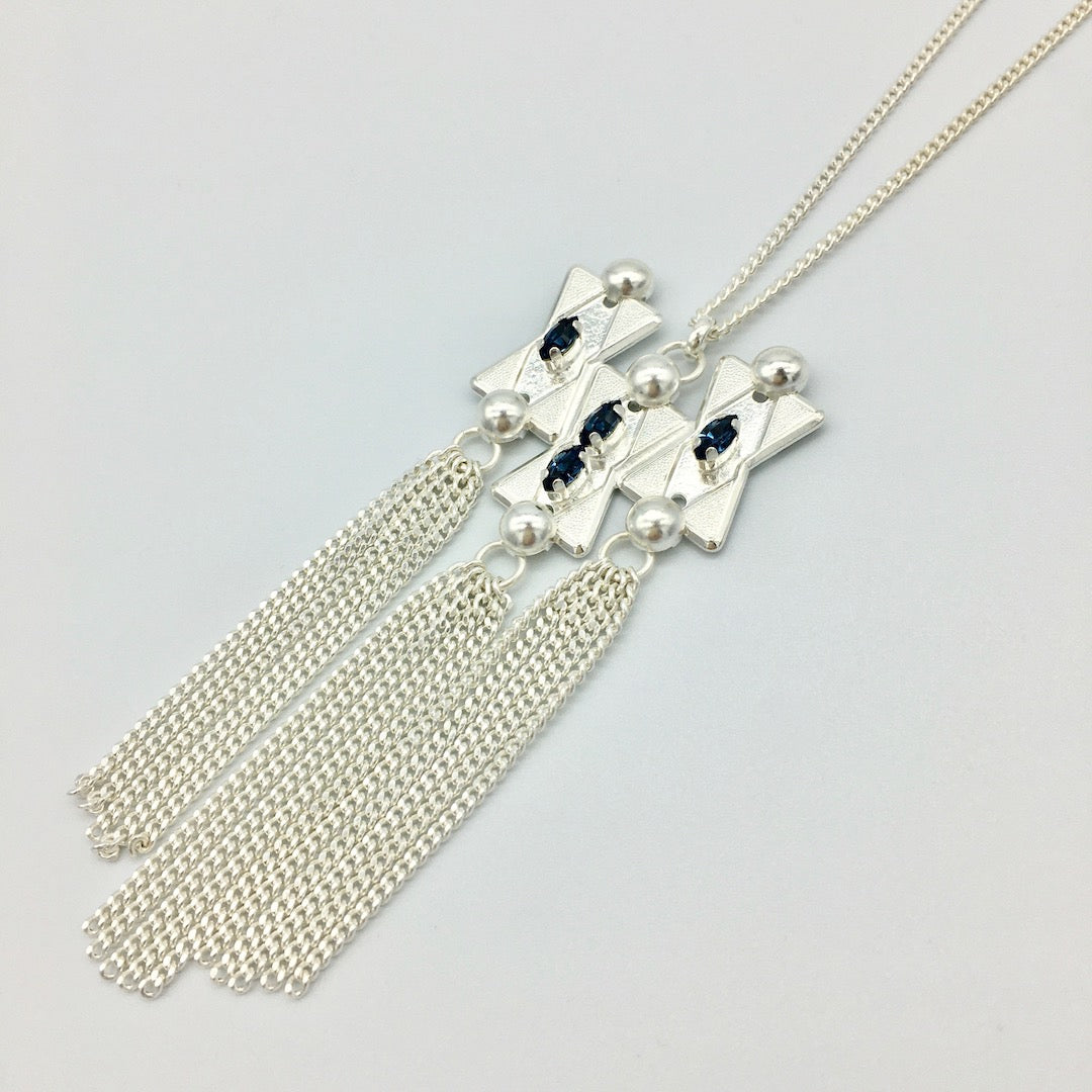 【Indigo】Long Pendant Necklace
