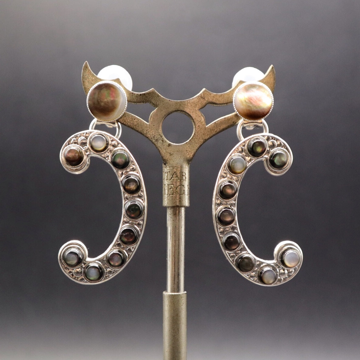 [Nara] Calix du Lotus Boucles d'oreilles CLIP pendantes 