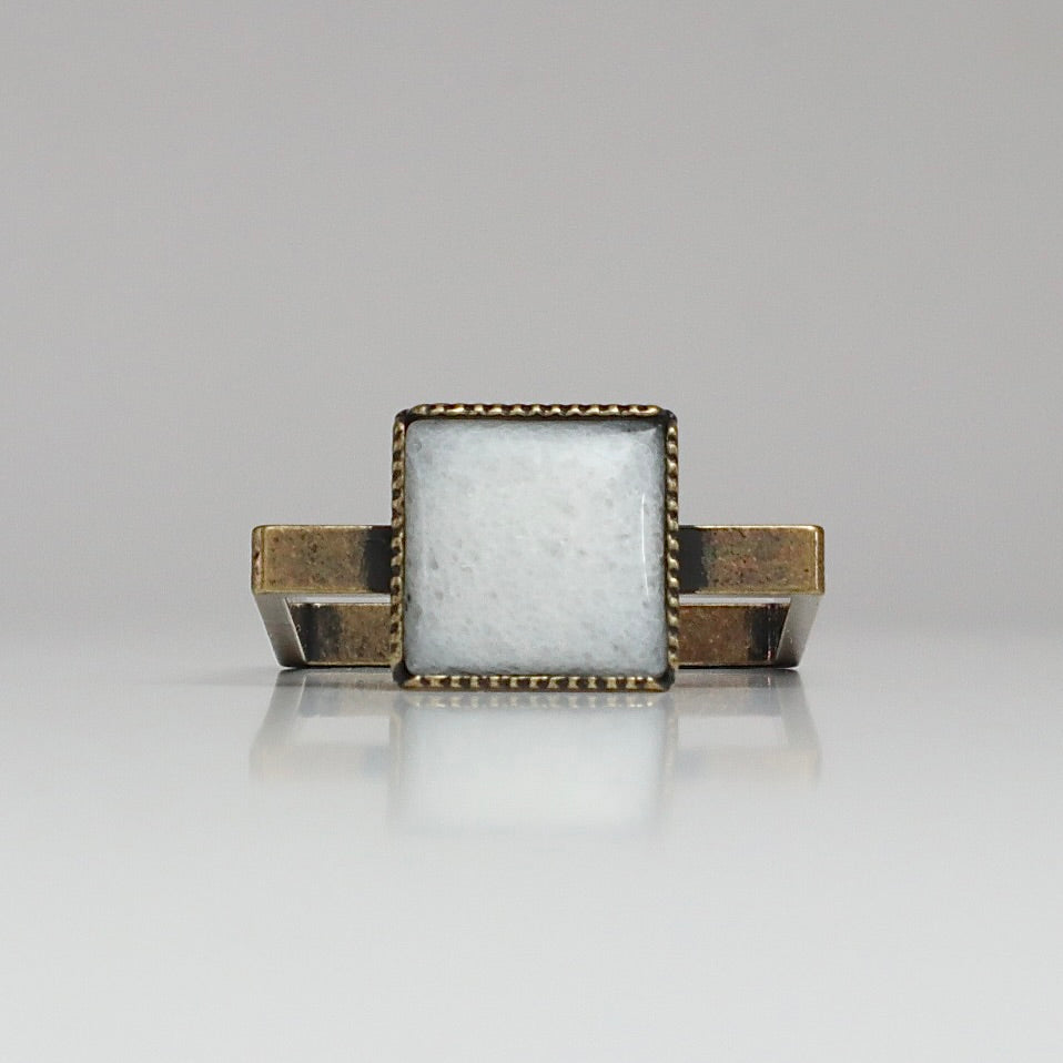 [SquareRing] Carré Quartz Blanc