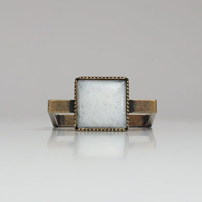 [SquareRing] Carré Quartz Blanc