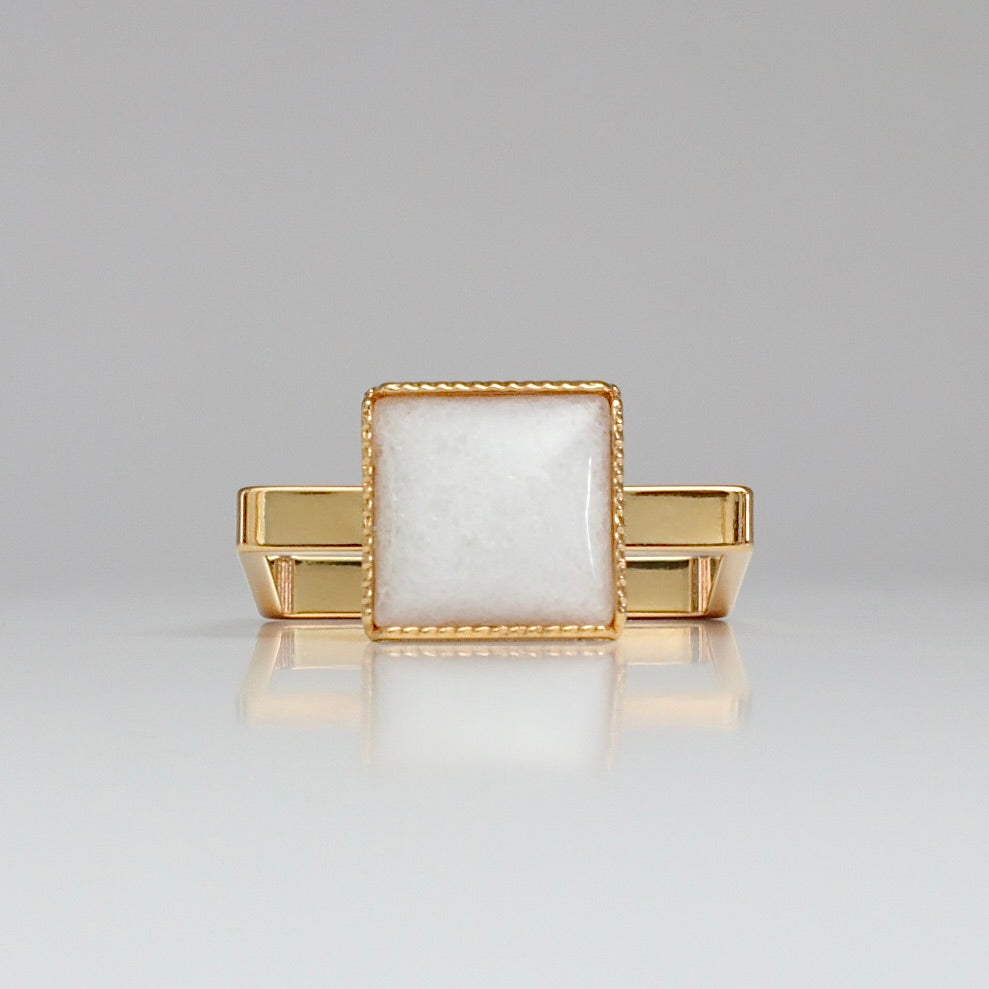 [SquareRing] Carré Quartz Blanc