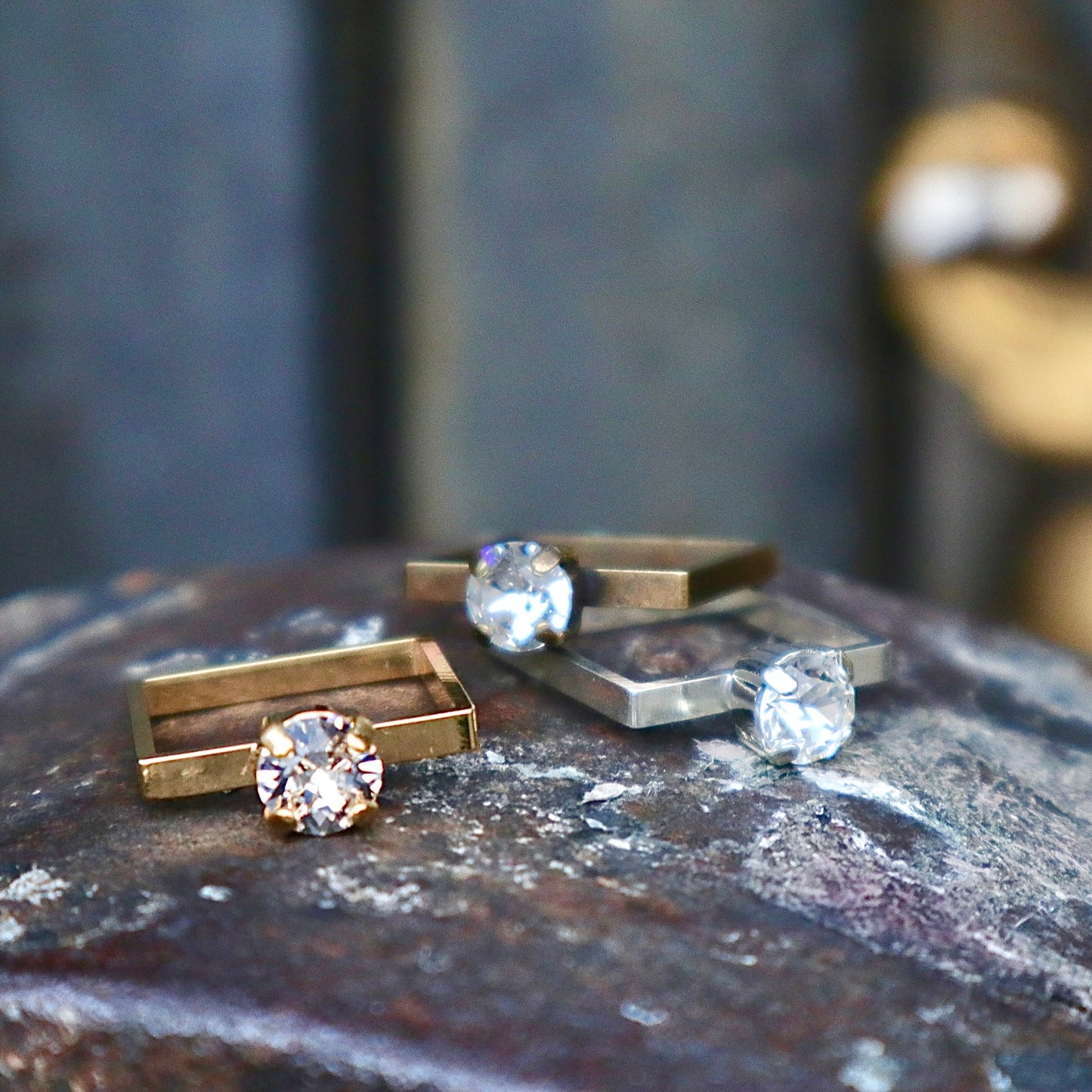 【SquareRing】Round Stone S Cristal