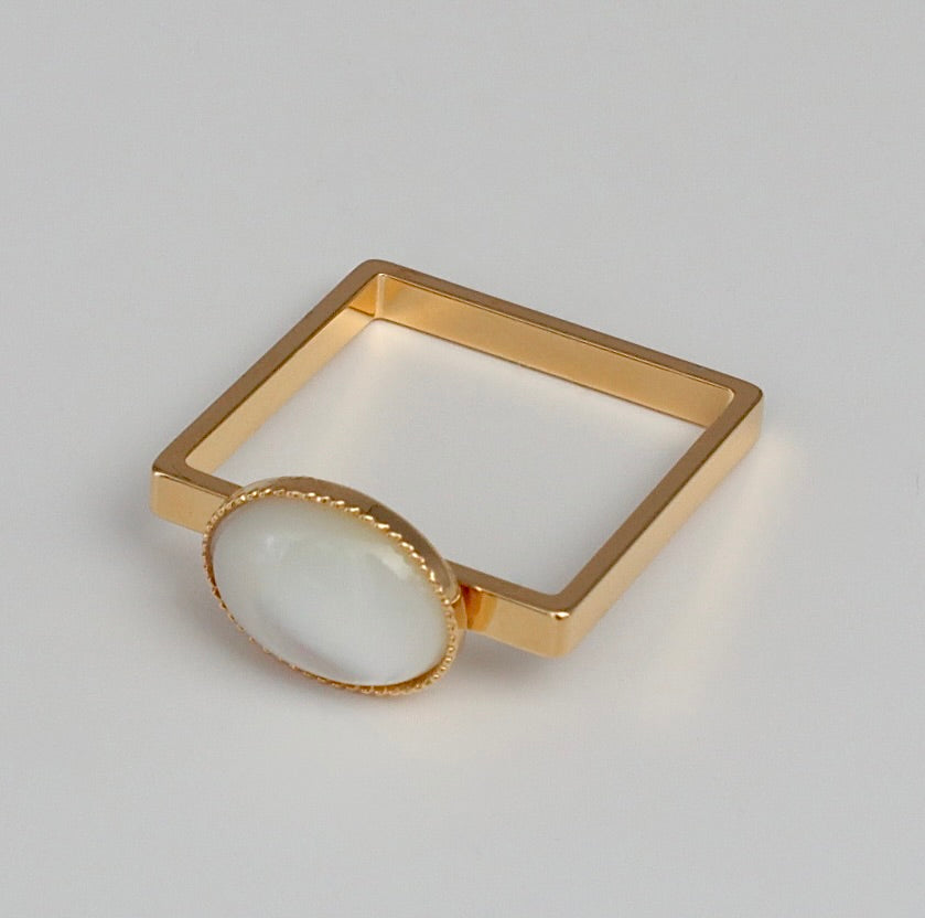 【SquareRing】White Mother of Pearl S