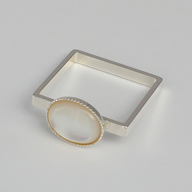 【SquareRing】White Mother of Pearl S