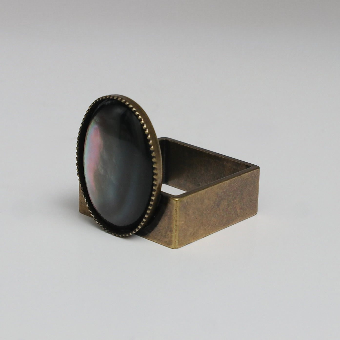 【SquareRing】Black Mother of Pearl L