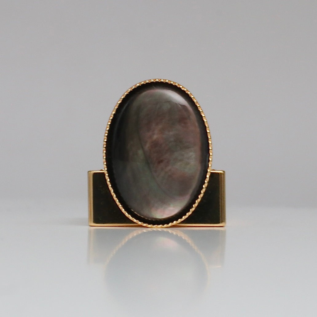 【SquareRing】Black Mother of Pearl L