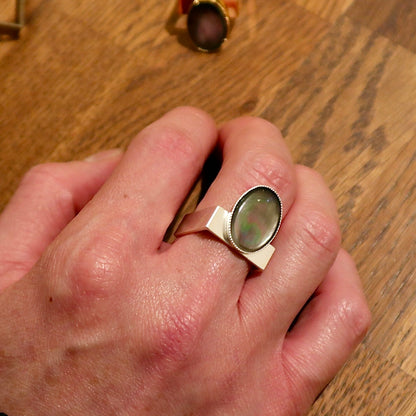 【SquareRing】Black Mother of Pearl L