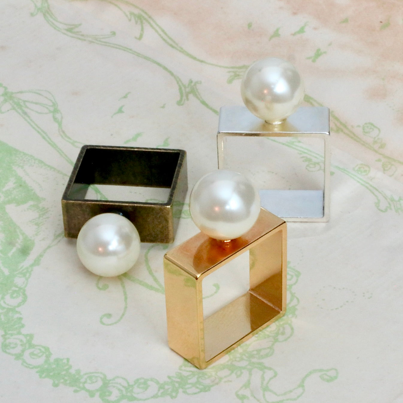 【SquareRing】スクエアリング ラージ パール