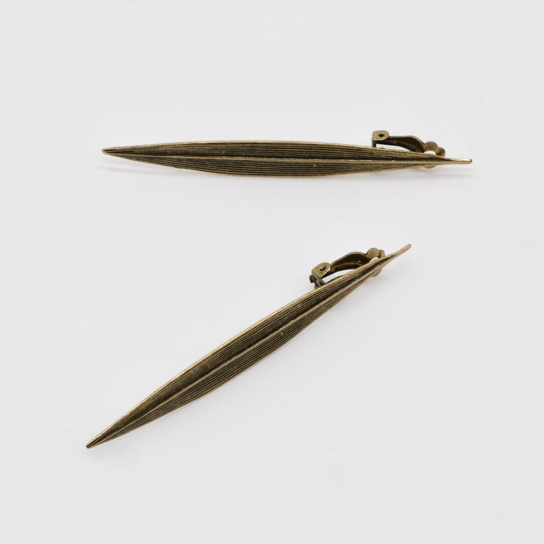 【Pallade et il Centauro】Leaf Clip-on Earrings L