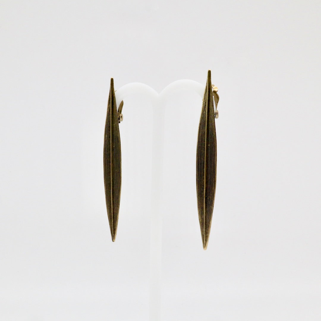 【Pallade et il Centauro】Leaf Clip-on Earrings L