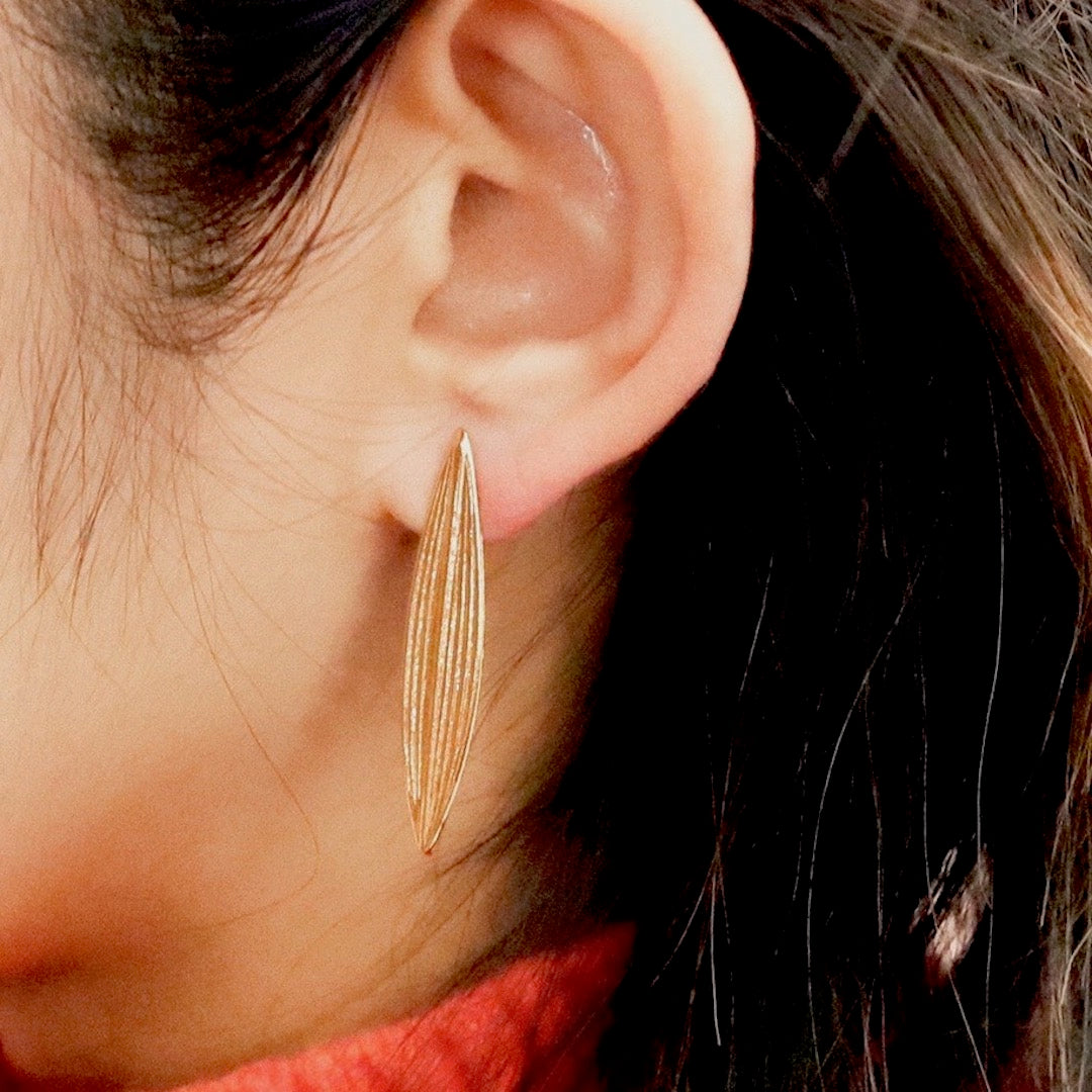 【Pallade et il Centauro】Leaf Pierced Earrings S