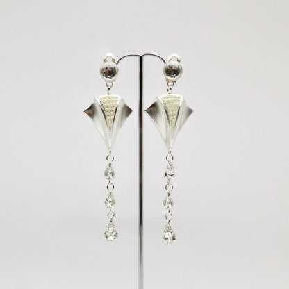 【Papillon de Mer】Crystal Clip-on Earrings