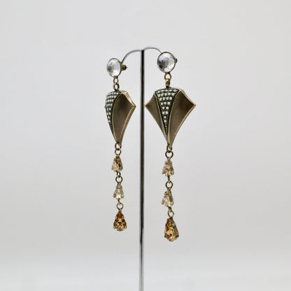 【Papillon de Mer】Crystal Pierced Earrings