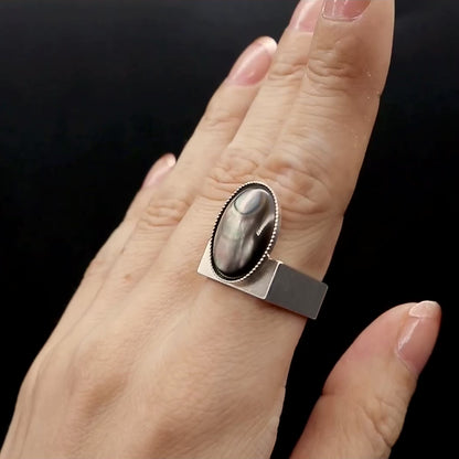【SquareRing】Black Mother of Pearl L