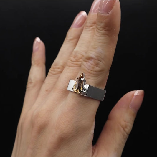 ドロップM  ライトコロラドトパーズ シルバー